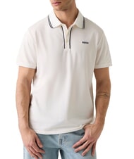 GUESS PAUL PIQUE Kurzarm-Poloshirt Salz wei&szlig; - Herren-Polo-Shirts/Herren-Polo-Shirt/Herrenpoloshirt/Herrenpoloshirts - 1