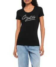 GUESS LEO TRIANGLE Kurzarm-T-Shirt jetbla - T-Shirts und Tops f&uuml;r Damen - 1