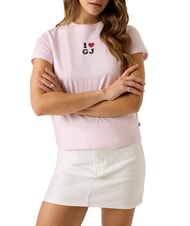 GUESS JEANS I LOVE Baumwoll-T-Shirt - T-Shirts und Tops f&uuml;r Damen