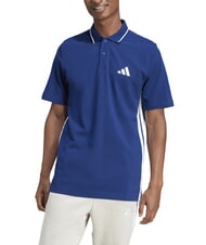ADIDAS 3 STRIPES Kurzarm-Poloshirt Blau - Herren-Polo-Shirts/Herren-Polo-Shirt/Herrenpoloshirt/Herrenpoloshirts - 1