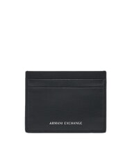 ARMANI EXCHANGE BARCELONA Flacher Kartenhalter aus Leder - Brieftaschen Herren