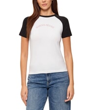 GUESS JEANS RAGLAN Baumwoll-T-Shirt - T-Shirts und Tops f&uuml;r Damen