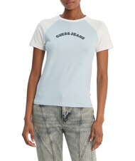 GUESS JEANS RAGLAN Baumwoll-T-Shirt - T-Shirts und Tops f&uuml;r Damen