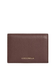 COCCINELLE METALLIC SOFT Kompakte Ledergeldb&ouml;rse Beere - Brieftaschen Damen - 1