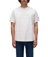 NAPAPIJRI S-BOX LOGO SS 1 Baumwoll-T-Shirt wei&szlig;es Fl&uuml;stern - Herren-T-Shirts - 1