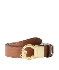 COCCINELLE C-ME BICOLOR  Wendbarer Lederg&uuml;rtel Cognac/Eukalyptus - G&uuml;rtel - 1
