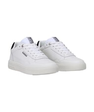 NAPAPIJRI S5BARK12 Ledersneakers wei&szlig;/schwarz - Herrenschuhe - 1