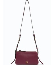 PINKO DOUBLE Schultertasche mit Schultergurt intensives Johannisbeer-Antikgold - Damentaschen - 1