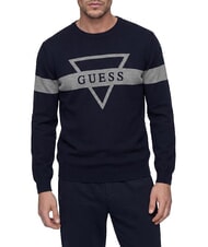 GUESS MARK LOGO JACQUARD Trikot mit dreieckigem Logo - Herrenpullover