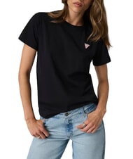GUESS JEANS TRIANGLE Baumwoll-T-Shirt - T-Shirts und Tops f&uuml;r Damen