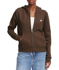 GUESS JEANS REGULAR MINI Kapuzenpulli mit Rei&szlig;verschluss - Sweatshirts Damen