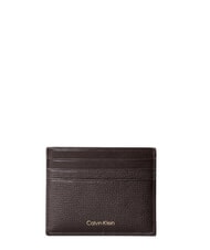 CALVIN KLEIN PREMIUM LEATHER Flacher Kartenhalter aus Leder - Brieftaschen Herren