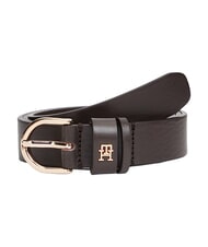 TOMMY HILFIGER ESSENTIAL EFFORTLESS Hergestellt in Italien Lederg&uuml;rtel - G&uuml;rtel
