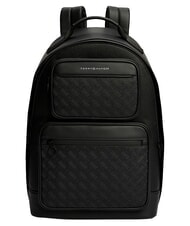 TOMMY HILFIGER TH MODERN Rucksack mit doppelter Vordertasche - Rucks&auml;cke f&uuml;r Schule &amp; Freizeit