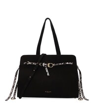 MY BEST BAG DEMETRA NABUK Schultertasche mit Schultergurt Schwarz - Damentaschen - 1