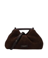 MY BEST BAG JANINE SUEDE Handtasche mit Schulterriemen dunkelbraun - Damentaschen - 1