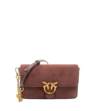 PINKO LOVE ONE SLOUCHY Kleine Schultertasche aus Leder - Damentaschen