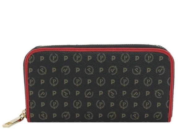 POLLINI Geldbörse HERITAGE CLASSIC-Linie schwarzer Lack - Brieftaschen Damen
