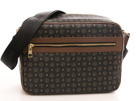 POLLINI Heritage Classic Schultertasche Schwarz Braun - Damentaschen