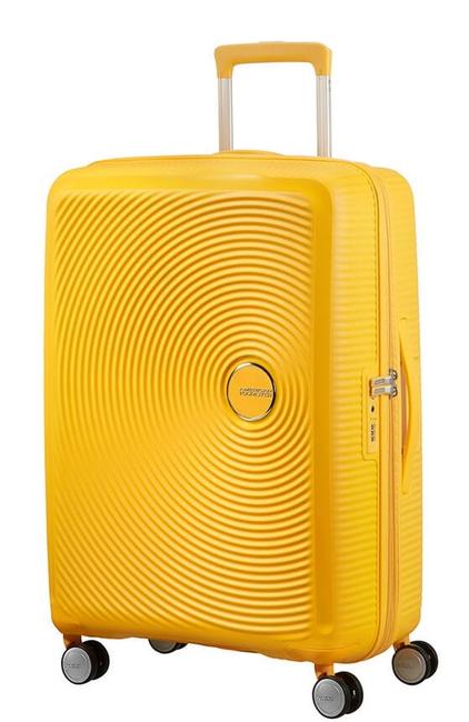 AMERICAN TOURISTER SOUNDBOX SPINNER Mittlerer Trolley, erweiterbar Gold-gelb - Harte Trolleys