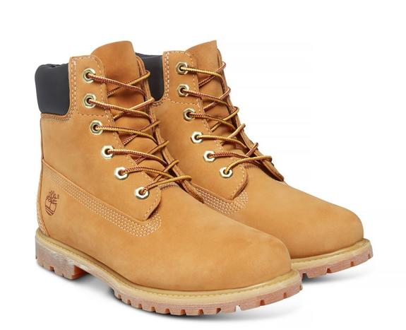 TIMBERLAND Stivaletti 6 ZOLL PREMIUM, aus Nubukleder gelb - Damenschuhe