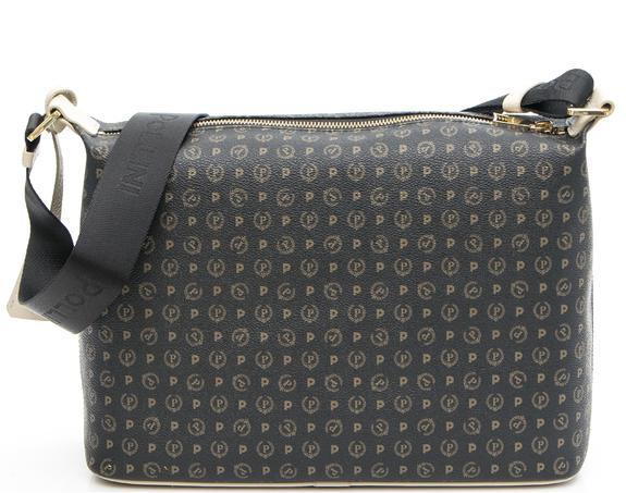 POLLINI Heritage Classic Schultertasche schwarz / elfenbein - Damentaschen