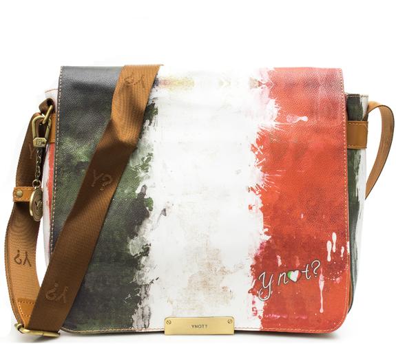 YNOT Flag Paint Messenger Schultertasche Italien - Damentaschen