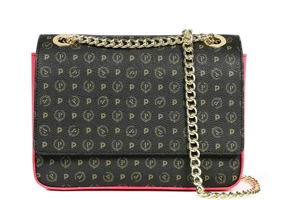 POLLINI Heritage Classic Schulter- oder Schulter-Minitasche SCHWARZE FUCHSIE - Damentaschen