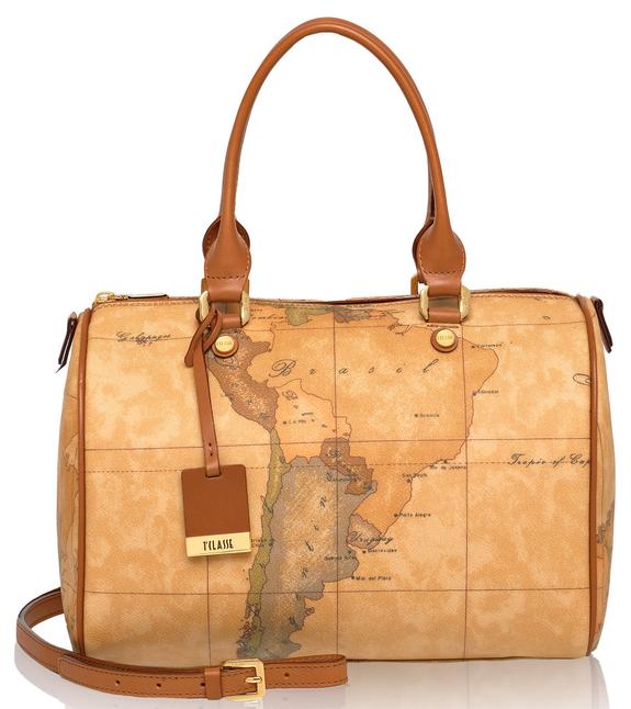 ALVIERO MARTINI PRIMA CLASSE Geo Handtasche, mit Schultergurt NATÜRLICH - Damentaschen