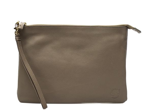 TIMBERLAND Pochette Aus strukturiertem Leder, groß NATÜRLICH - Damentaschen