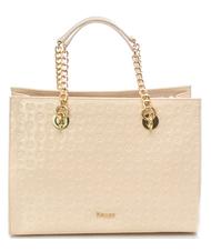 POLLINI Embossed Heritage Handtasche, mit Schulterriemen, aus Lackleder Nackt - Damentaschen - 1