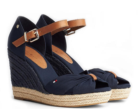 TOMMY HILFIGER BASIC BASIC Hohe Sandalen mit offener Zehenpartie Wüstenhimmel - Damenschuhe