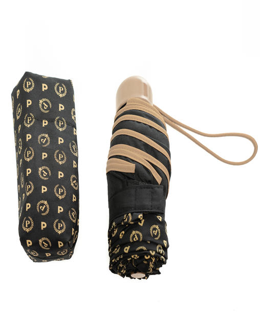 POLLINI  HERITAGE CLASSIC Taschenschirm schwarz / elfenbein - Regenschirme