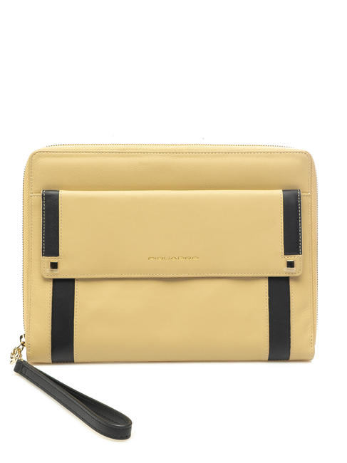 PIQUADRO RAND Ledertasche mit Manschette BEIGE - Tablettmappe &amp; Organizer