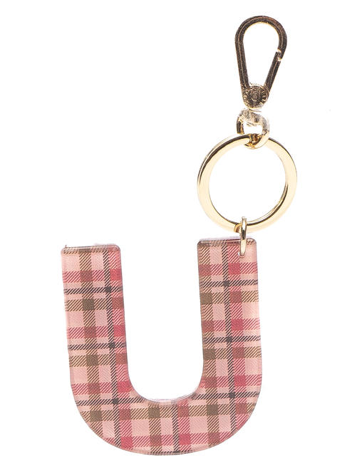 COCCINELLE  PLEXY TARTAN "U" Schlüsselanhänger PIVOINE - Schlüsselanhänger und Schlüsseletuis
