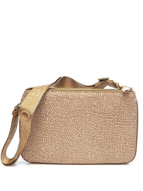 BORBONESE ECO S Schultertasche beiger Meer - Damentaschen
