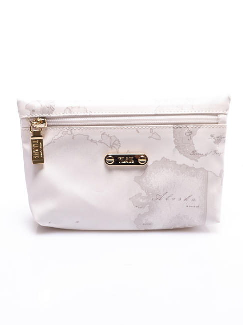 ALVIERO MARTINI PRIMA CLASSE GEO Mittelgroßer quadratischer Beutel Weiß / Metallic-Gold - Etuitaschen &amp; Necessaire