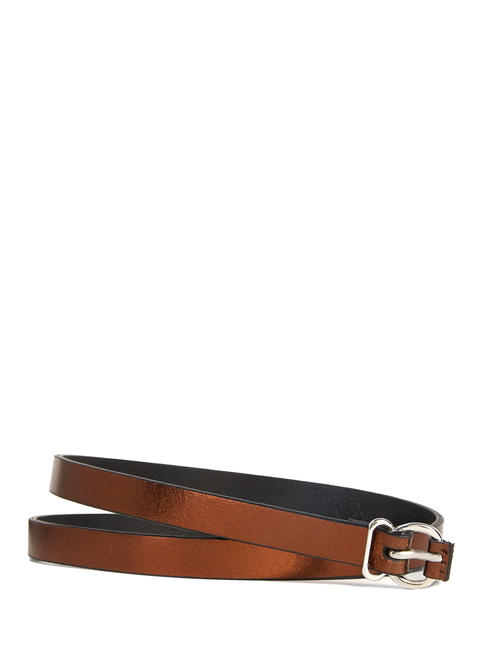 TRUSSARDI T EASY CITY Ledergürtel Bronze- - Gürtel