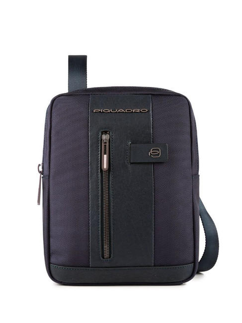 PIQUADRO BRIEF 2 iPad-Tasche aus recyceltem Stoff Blau - Umhängetaschen Herren