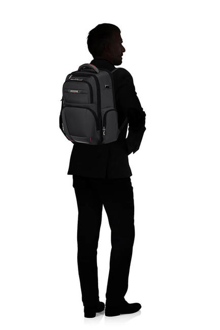 Rucksack PRO-DLX-Modell, 15,6-Zoll-PC-Anschluss SCHWARZ - PC-Rucks&auml;cke