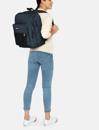 Rucksack H&Ouml;HEPUNKT dreifach denim - Rucks&auml;cke f&uuml;r Schule &amp; Freizeit