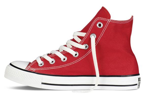 All Star High Top CHUCK TAYLOR, auf Leinwand ROT - Schuhe Unisex
