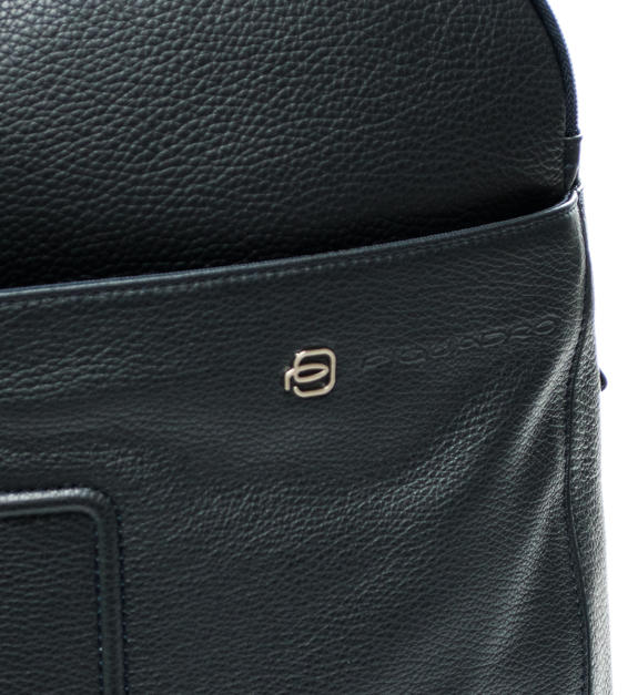 VIBE OUT Lederrucksack, 15,6 "PC-Halterung Blau - PC-Rucks&auml;cke