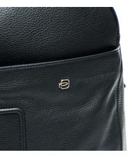 PIQUADRO VIBE OUT Lederrucksack, 15,6 "PC-Halterung Blau - PC-Rucks&auml;cke - 4