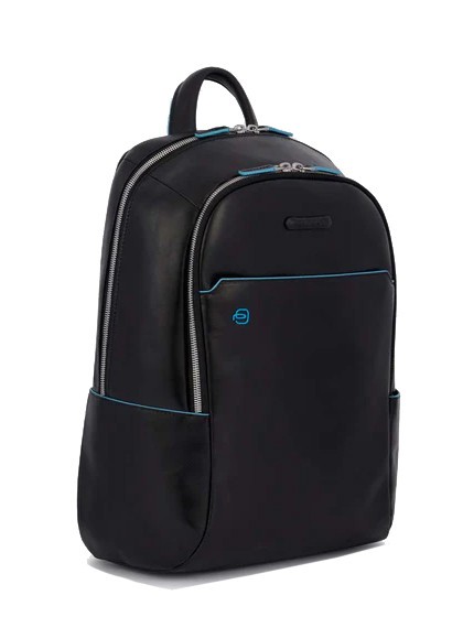 Rucksack Linie BLUE SQUARE, aus Leder Schwarz - PC-Rucks&auml;cke