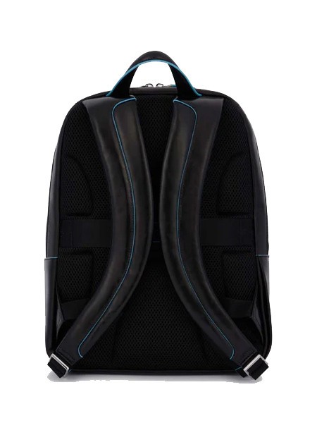 Rucksack Linie BLUE SQUARE, aus Leder Schwarz - PC-Rucks&auml;cke