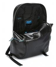 PIQUADRO Rucksack Linie BLUE SQUARE, aus Leder Schwarz - PC-Rucks&auml;cke - 4