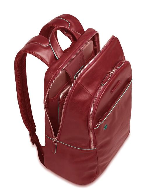 Rucksack Linie BLUE SQUARE, aus Leder ROT - PC-Rucks&auml;cke