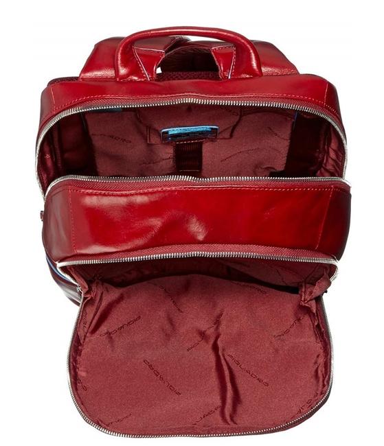Rucksack Linie BLUE SQUARE, aus Leder ROT - PC-Rucks&auml;cke