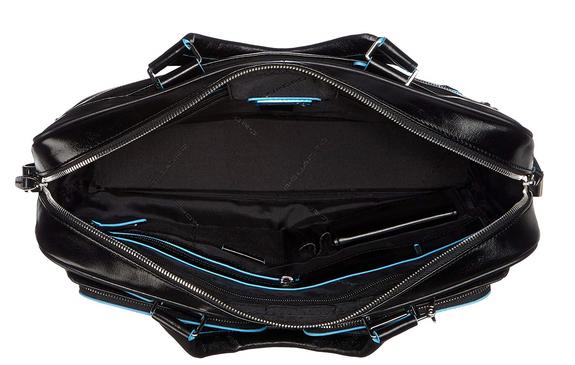 Ordner BLUE SQUARE, aus Leder, 14 "PC-Halter Schwarz - Arbeitstaschen